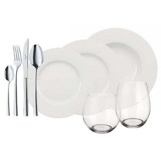 Wonderful World White Набор посуды на 4 персоны, 36 предметов Villeroy &amp; Boch — купить в официальном магазине